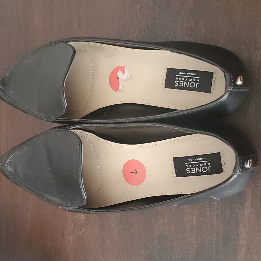 Black loafers